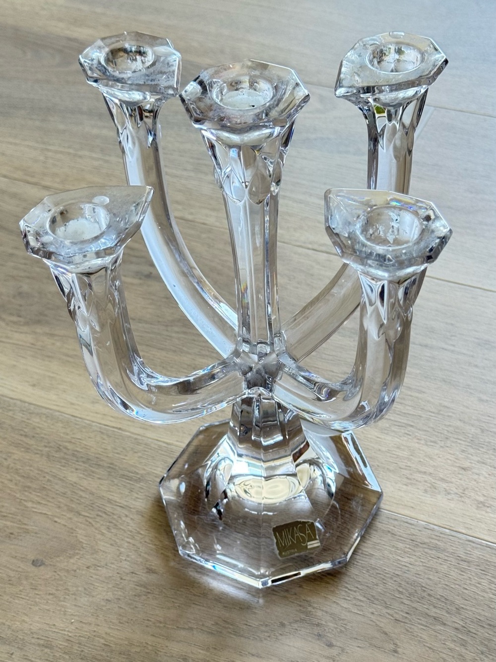 Mikasa Austria 5 arm candelabra vintage